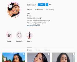 She is also popular on the social site Instagram and has gained more than 130,000 followers.